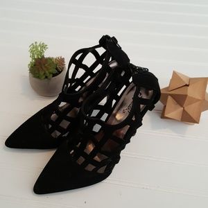 Black Strappy Heels NEW